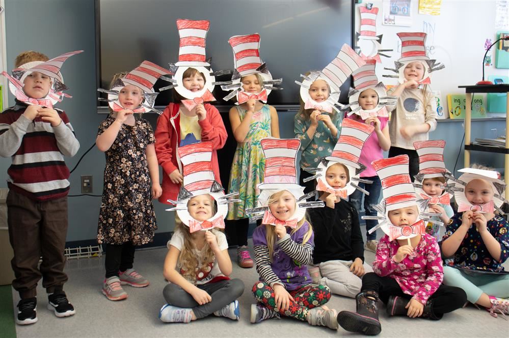  Students smile through Dr. Seuss Masks